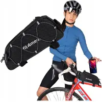 Mona | Fahrradtasche - Schwarz - 22 X 10 X 5,5 Cm - Wasserdicht - Reflektierend - 1 L