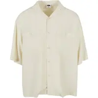 Urban Classics Oversized Resort Shirt Whitesand Größe: XL | Casual hemden Outlet | Herren | Weiß