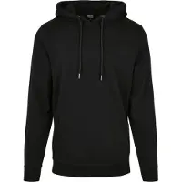 Urban Classics bequemer Herren Hoodie Kordelzug Rippstrick 300 g/m² mit Baumwolle Schwarz