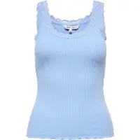 ONLY Tanktop "ONLSARA – Tanktop mit Spitzendetail am Ausschnitt" Baumwollmischung, regular fit