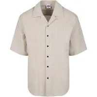 Urban Classics Langarmhemd "Herren Relaxed Seersucker Short Sleeve Shirt" 1 Stk.