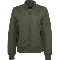 Urban Classics Allwetterjacke "Damen Ladies Diamond Quilt Nylon Jacket" 1 Stk. tlg. ohne Kapuze