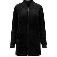 Urban Classics Allwetterjacke "Damen Ladies Long Velvet Jacket" 1 Stk. tlg. ohne Kapuze