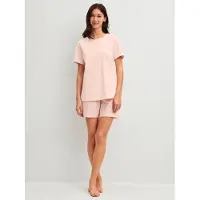 Calida Shorty "Easter Nights" 2 mit Rundhalsausschnitt und kurzen Ärmeln