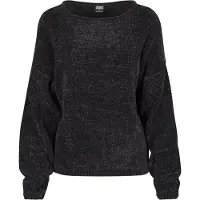 Urban Classics Rundhalspullover "Damen Ladies Oversize Chenille Sweater" 1 Stk.