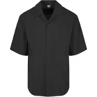 Urban Classics Langarmhemd "Herren Relaxed Seersucker Short Sleeve Shirt" 1 Stk.