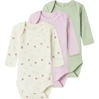 Name it Body l/ä - Noos - 3er-Pack - Jet Stream - - 62 - Body L/Ä