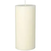 Papstar Stumpenkerze Ø 70 mm, 150 mm aus 100% Stearin, durchgefärbt weiss