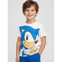 Sonic Pyjama, Weiß, 128-134
