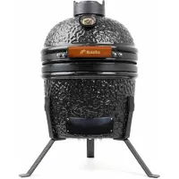 BASTE Kamado-Grill Mini Keramik Tischgrill 13 Zoll Schwarz 27 cm
