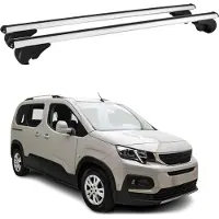 Omtec Dachträger Grundtäger für Peugeot Rifter 2018-2025 75kg Alu Silber 2 tlg