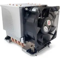 Dynatron S6 Intel 4677 3U Aktiv Kuehlkoerper aus Aluminium mit Kuehlrippen und Heatpipes in Kontakt