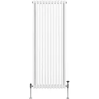 MonsterShop Traditioneller 3-Spalten-Heizkörper - 1800 x 562 mm - Weiß