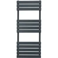 Monster Flachheizkörper für Handtücher - 1200mm x 450mm - Anthrazitgrau