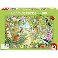 Schmidt Tiere im Wald. Puzzle 100 Teile