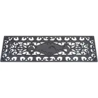 Jet-Line Stufenmatte Escalera aus Gummi Wetterfest Rutschhemmend 25 x 75 cm