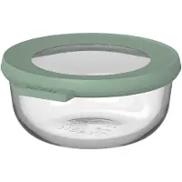 Mepal Cirqula - Mikrowellengeschirr - Multikom Glas-Frischhaltedose 350 ml - Nordic sage - Meal prep box