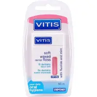 Vitis Zahnseide Soft Waxed 50m - Fluorid Minze