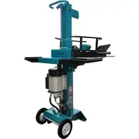 Könner&Sohnen KS 8THE V 55/40, Elektrischer Holzspalter, 8 t, 55 cm, 44 cm, 2,9 l, Schwarz, Türkis