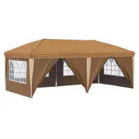 Syfax Pop-up Partyzelt 575 x 288 x 245 cm Beige