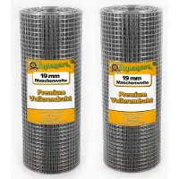 Aquagart 80m x 0,5m Volierendraht Drahtgitter Schweissgitter Drahtzaun Feuerverzinkt
