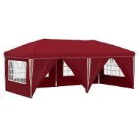Syfax Pop-up Partyzelt 575 x 288 x 245 cm Bordeauxrot