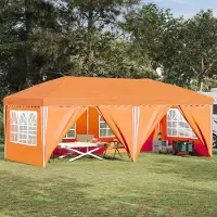 Prolenta Maison Exclusive - Pop-up Partyzelt 575 x 288 x 245 cm Orange