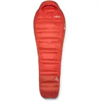 Rab - Schlafsack 3 Jahreszeiten - Alpine -12C / 10F Dark Horizon/Tuscan Red - Größe Links - Rot