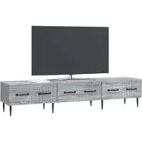 vidaXL TV-Schränk Graues Sonoma 147 x 34,5 x 30 cm Holzwerkstoff
