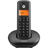 Motorola Schnurloses Festnetztelefon | E201 | Eingebautes Display | Schwarz