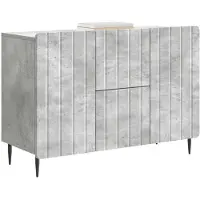 vidaXL Sideboard Betongrau 89 x 34,5 x 62 cm Holzwerkstoff