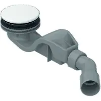 Bette Ablaufgarnitur Solid 50,seitl.0,6 l/s weiß, Antirutsch Pro
