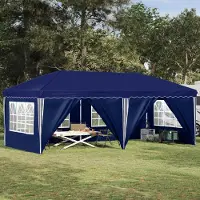 Prolenta Maison Exclusive - Pop-up Partyzelt 575 x 288 x 245 cm Blau