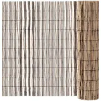 vidaXL Gartenzaun 400 x 90 cm Schilf Natur