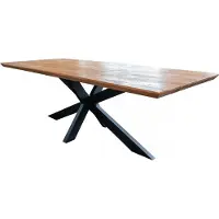 KAWOLA Esstisch SELVA Akazie massiv Schweizer Kante 240x100cm