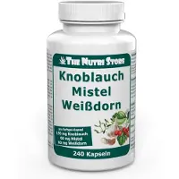 The Nutri Store Knoblauch Mistel Weißdorn Kapseln 240 St