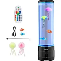 Vevor Lavalampe 382 mm schwimmende Quallen-Blasenlichtlampe