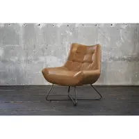 KAWOLA Sessel Snooze Leder cognac B/H/T: 82x93x76cm