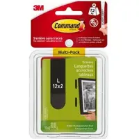 3M CommandTM Bilder-Montage Strips L, groß, schwarz, 17206BLK-12 | Packung (1 Stück)