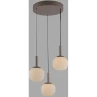 JUST LIGHT NAMI LED Pendelleuchte Warmweiss Dimmbar 15W 3-fach sand 15178-39