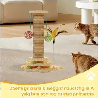 Markenlos Kletterspielzeug und Kratzsäule für Katzen – Sisal-Säule für Entspannung und Bewegung im Innenbereich