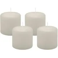 Kopschitz Kerzen 4er Set Adventskranzkerzen Moonstone Stein Ø 60 x 60 mm