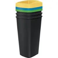 Prosperplast Mülleimer Compacta Q 25L Set 3 Stück