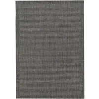KADIMA DESIGN Balkonteppich Uni UV-Beständig Waschbar Strapazierfähig | Schwarz 280x370 cm Küche Balkon Fußbodenheizung geeignet | DAFNE –