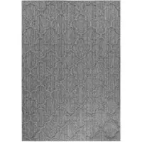 KADIMA DESIGN In- & Outdoor-Teppich Skandinavisch Pflegeleicht Waschbar Strapazierfähig | Grau 240x340 cm Balkon Terrasse Küche | IMST –