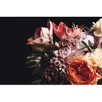 A.S. Création Vliestapete "Fototapete Blumenbouquet Dunkel mit Rosen & Lilien" matt glatt