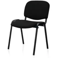 Sigma Besucherstuhl VC04, Metall/Stoff, schwarz