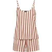 LASCANA Shorty in braun-roségold-gestreift | Gr.: 40-42