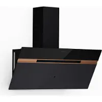 Klarstein Alina Dunstabzugshaube - 90cm Kopffreihaube, 690 m³/h Luftstrom, Boost-Funktion, A++ , LED-Beleuchtung, Umluftbetrieb, Schwarz