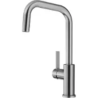 Markenlos JANDORA | Küchenarmatur aus Edelstahl | Hochdruck | Rückflussverhinderer | Keramikkartusche | Gesicherte Wasserqualität & wassersparend | [10,1x23,4x36,2 cm]